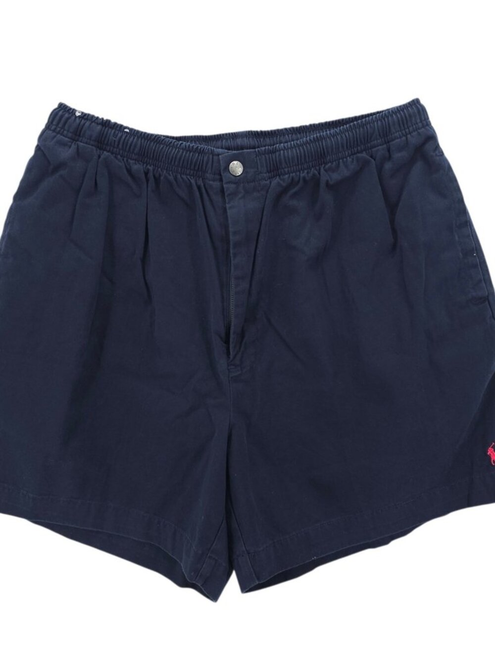 POLO RALPH LAUREN Navy Blue Shorts Vintage Y2K Elastic Waist Red Pony XXL